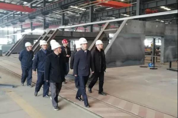 杨召朋一行到禹萧钢构公司调研工作 杨召朋一行到禹萧钢构公司调研工作