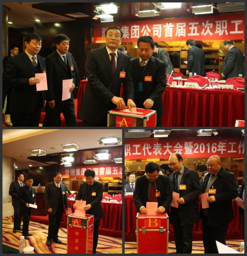 陕钢集团召开首届五次职工代表大会暨2016年工作会
